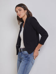 Sofia Knit Blazer in Black