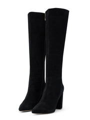 Christiane Knee High Boot in Black Suede