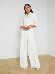 Kumi Cropped Jacket in White