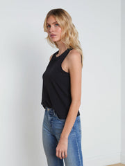 Mikaela Cotton Tank in Black