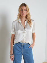 Ellah Silk Blouse in Ivory