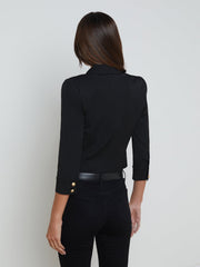 Kumi Cropped Jacket in Black