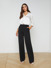 Livvy Straight-Leg Trouser in Black
