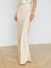 Zeta Maxi Skirt in Pearl