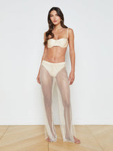 Noemi Mesh Cover-Up Pant in Champagne