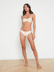 Nicole Bikini Bottom in Champagne