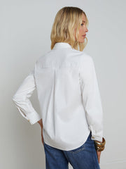 Ellery Shirt in White/Gold