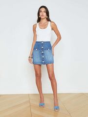 Adira Scoopneck Tank in White