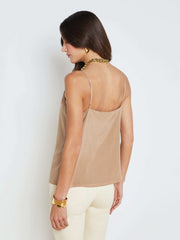 Jane Silk Camisole in Dark Cappuccino