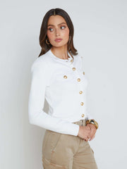 Toulouse Cardigan in Ivory