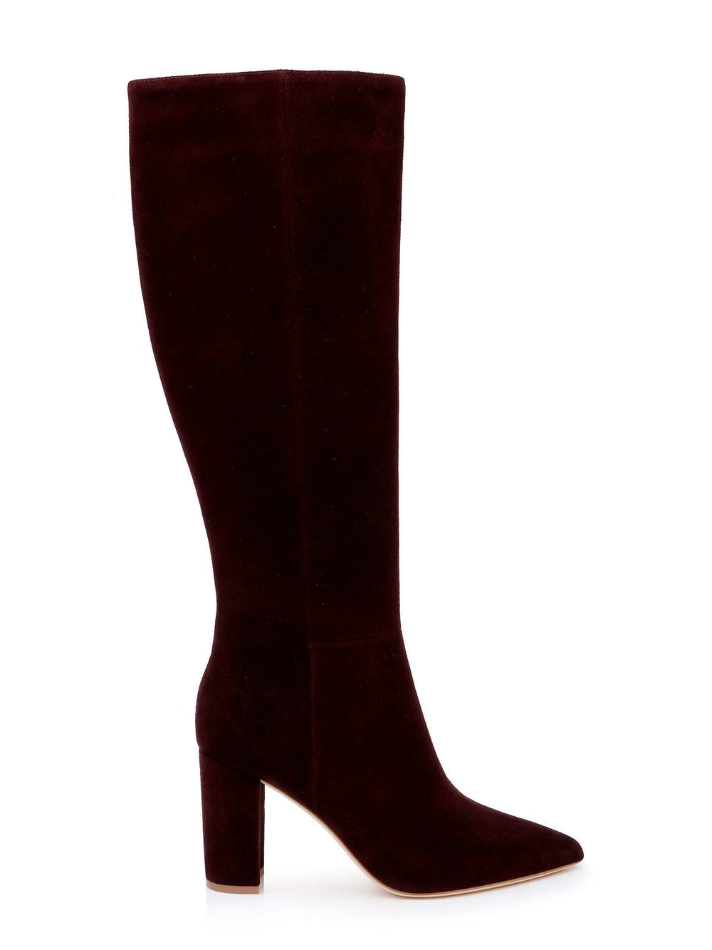Christiane Knee High Boot in Burgundy Chocolate Suede