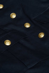Idy Button-Front Tank Dress in Black/Gold