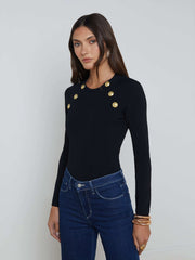Gretchen Pullover in Black/Gold