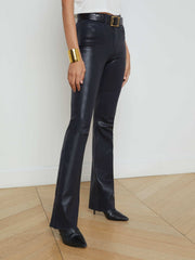 Ruth Coated Straight-Leg Jean in Metro Coated
