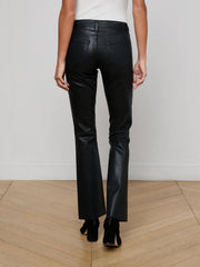 Sneeki Coated Straight-Leg Jean in Noir Coated
