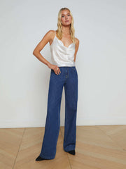 Calista Silk Camisole in White