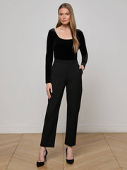 Jelena Velvet Top in Black
