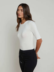 Saundra Jersey Tee in White