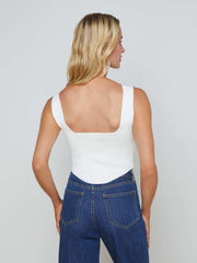 Saga Top in Ivory/Gold