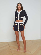 Adaline Cardigan Cover-Up in Black/White