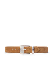 Aya Suede Belt in Cognac Suede