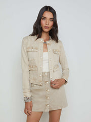 Yari Jean Jacket in Biscuit