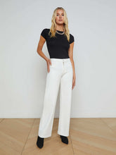 Clayton Wide-Leg Pant in Ivory