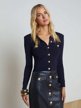 Toulouse Cardigan in Midnight/Gold