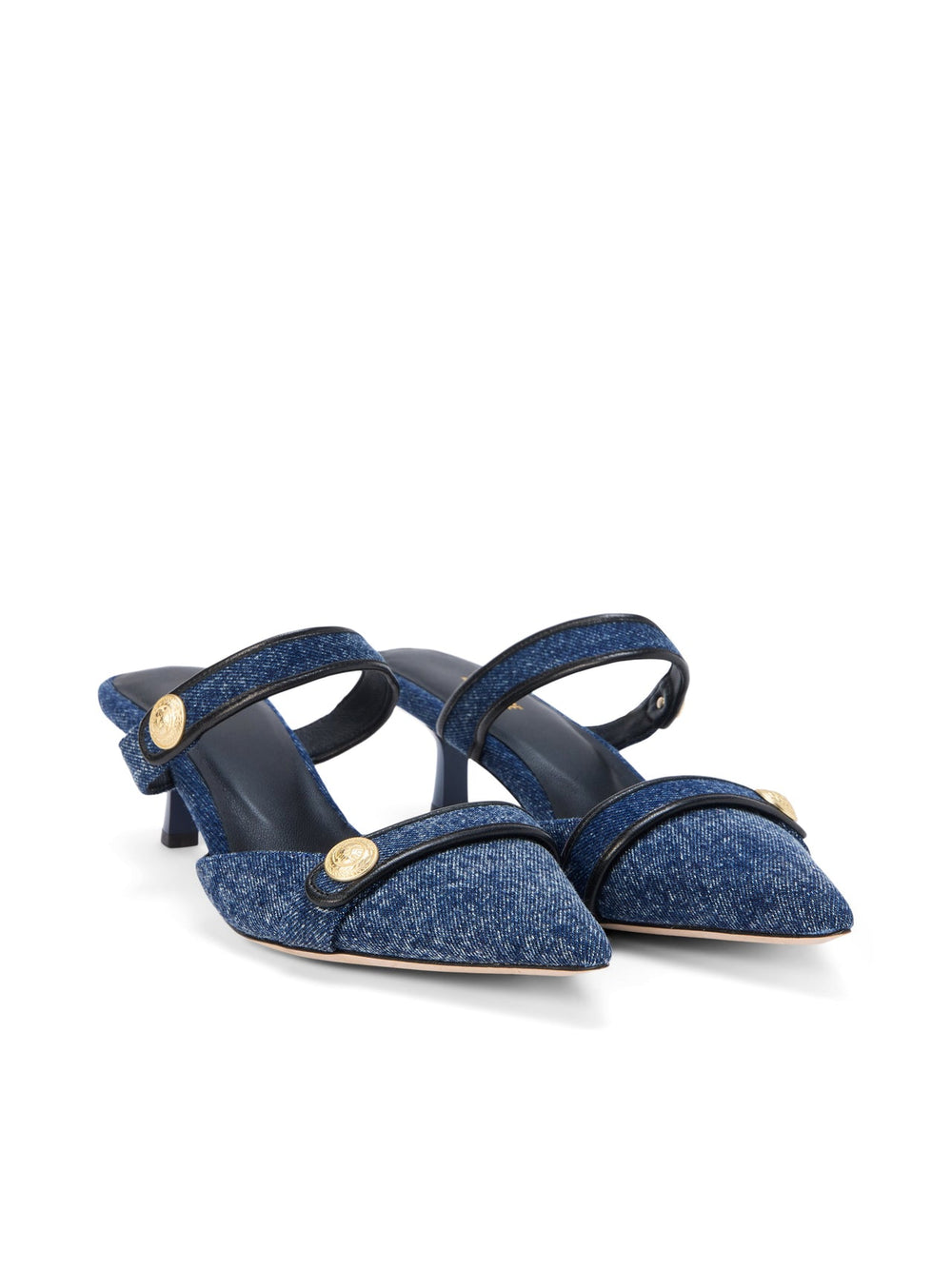 Gilliane Denim Mule in Dark Denim