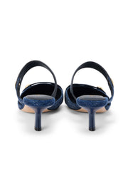 Gilliane Denim Mule in Dark Denim