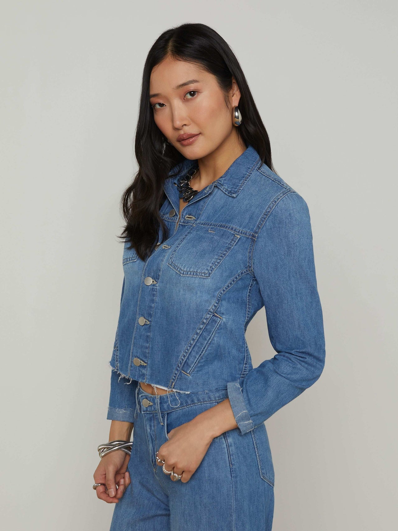 Janelle Jean Jacket in Stokes