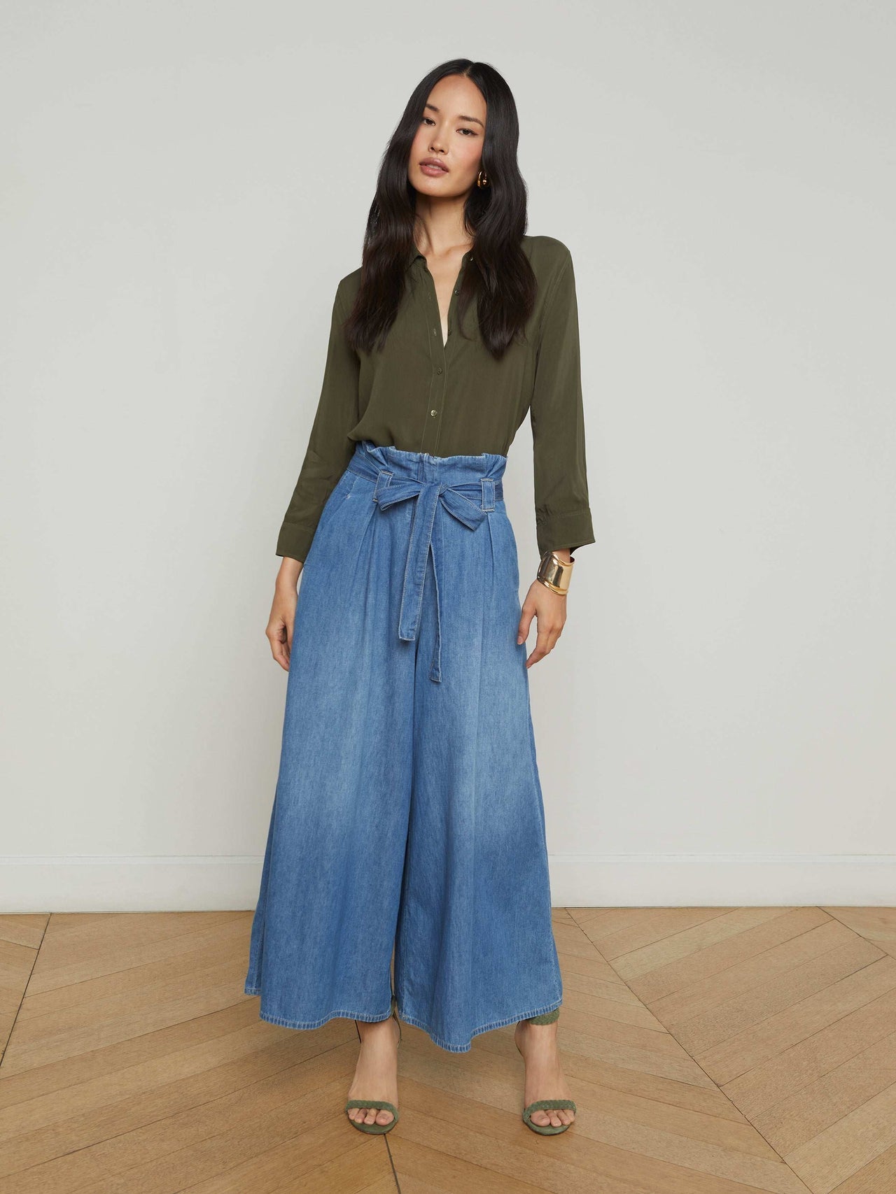 Marlene Blouse in Army