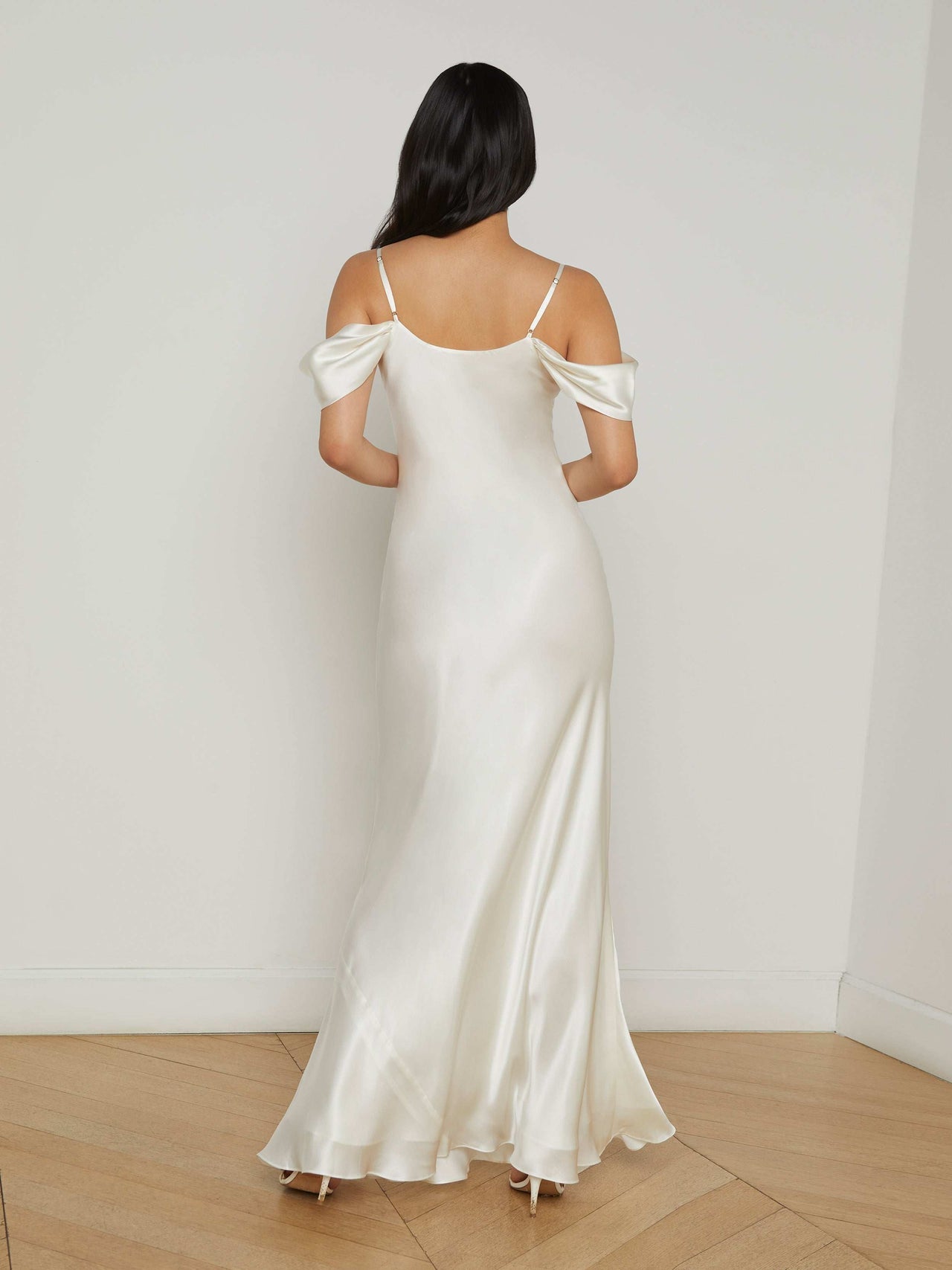 Kenna Silk Dress in Ivory