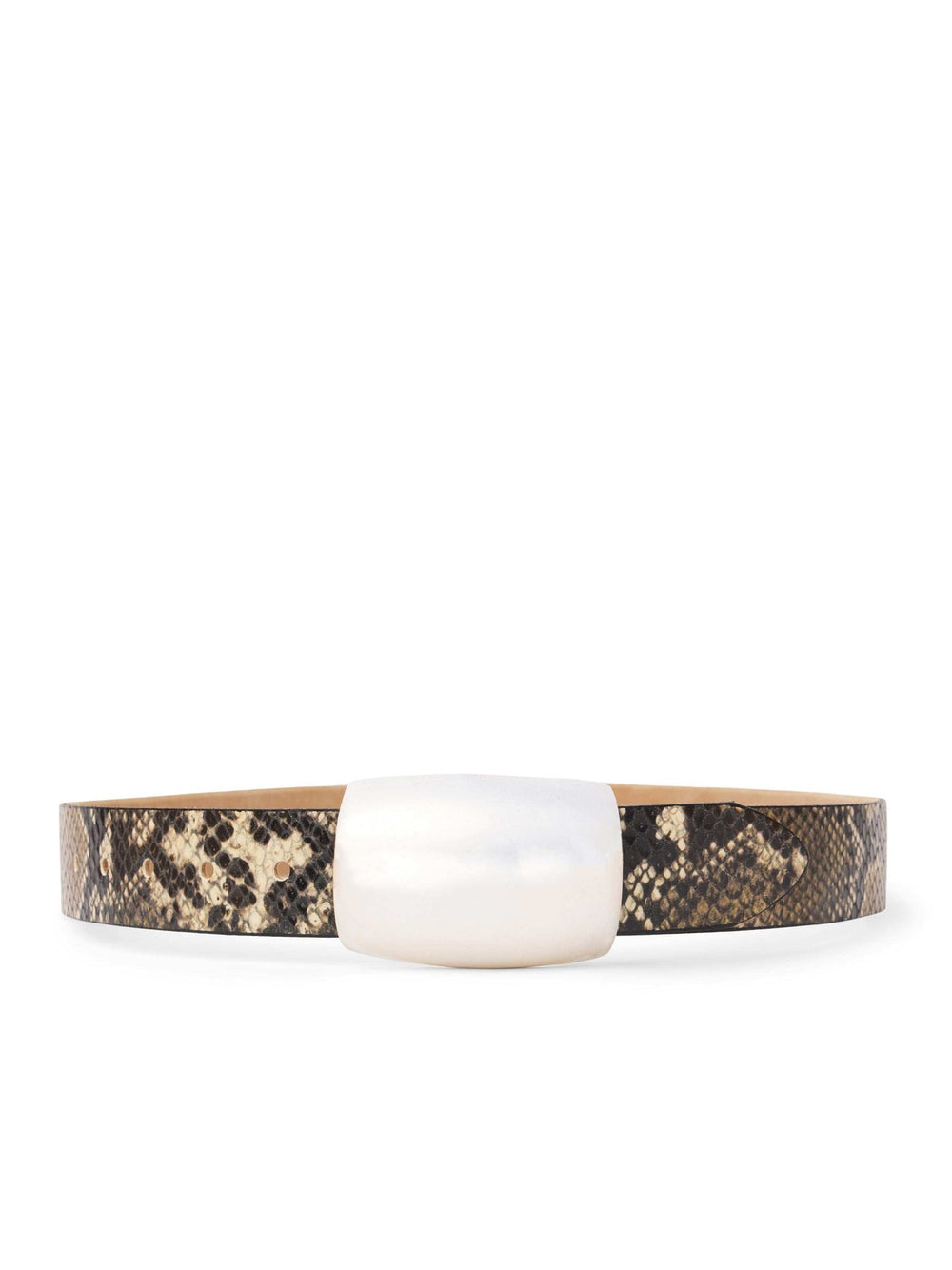 Milou Belt in Dark Snake Embossed