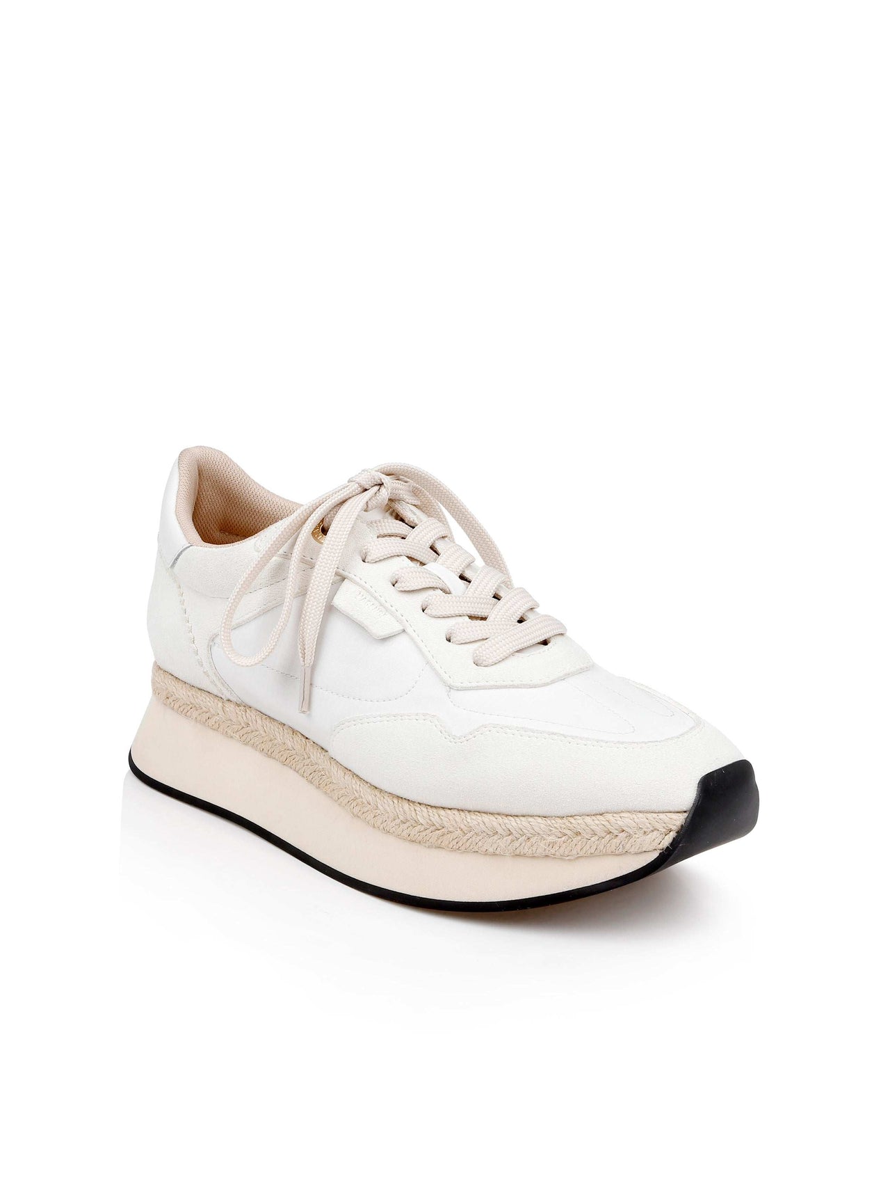 Ivone Platform Sneaker in Vintage White Suede