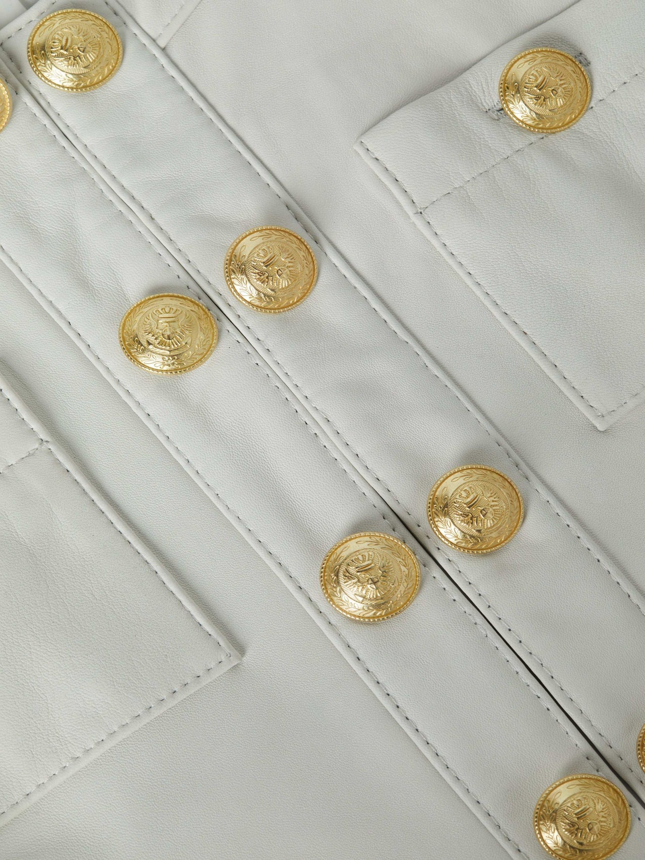 Jayde Leather Jacket in White