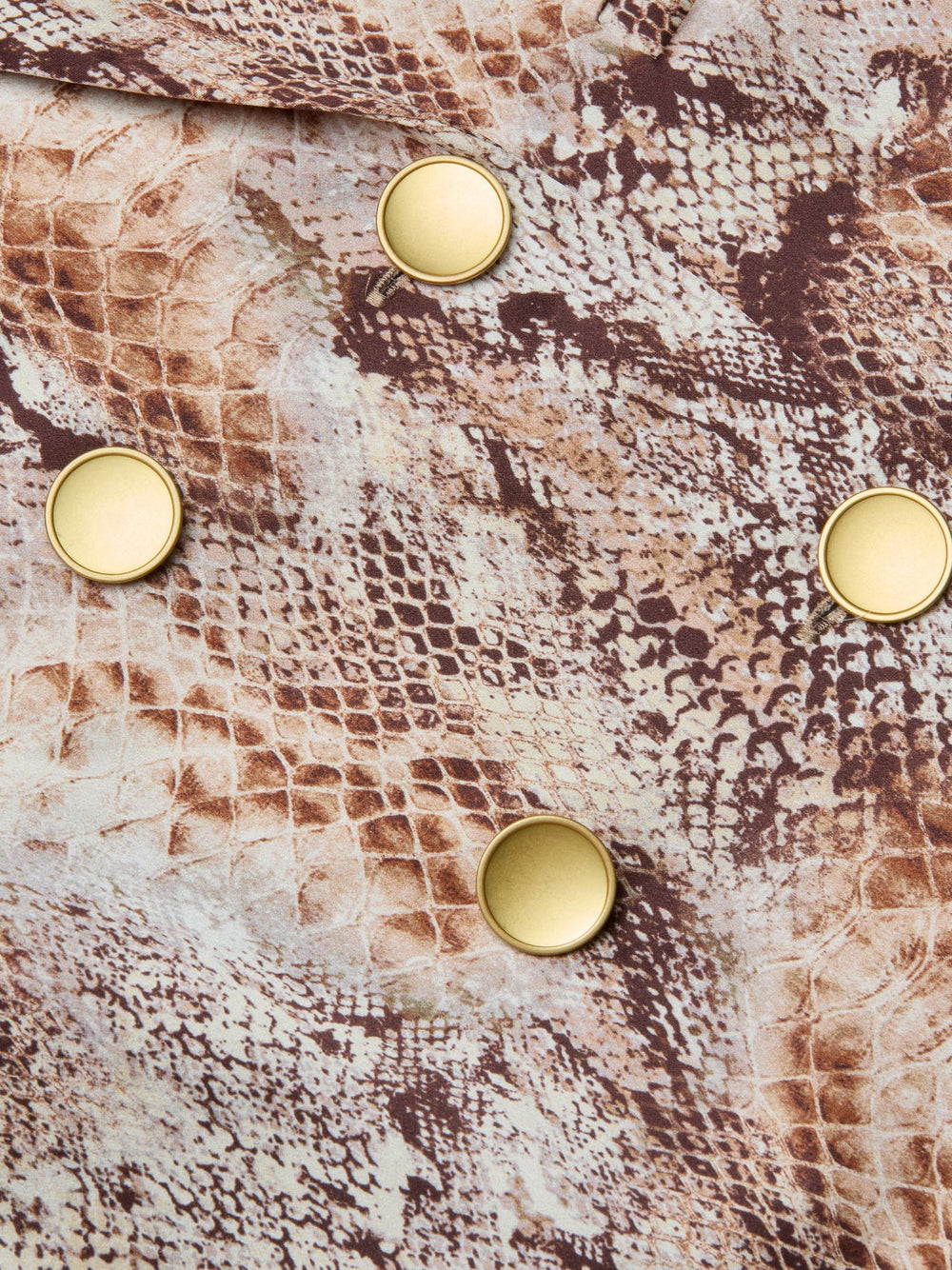 Colin Silk Blazer in Tan Multi Western Snake