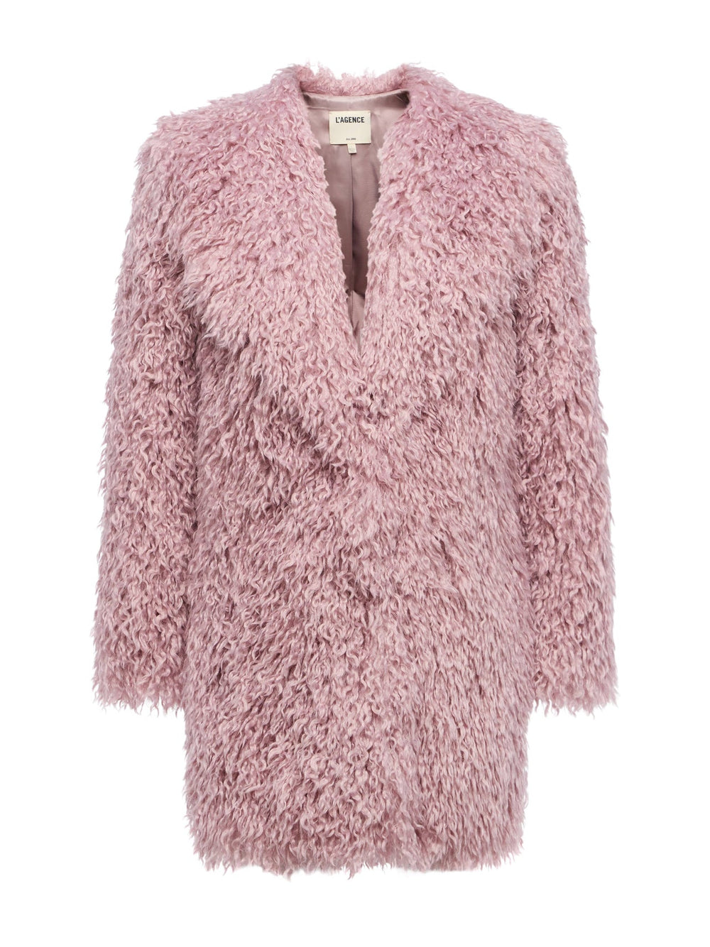 Toira Faux Fur Coat in Light Mauve