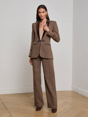 Gable Herringbone Blazer in Brown Herringbone