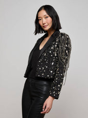 Soma Embellished Blazer in Crystal/Chain Embellishment