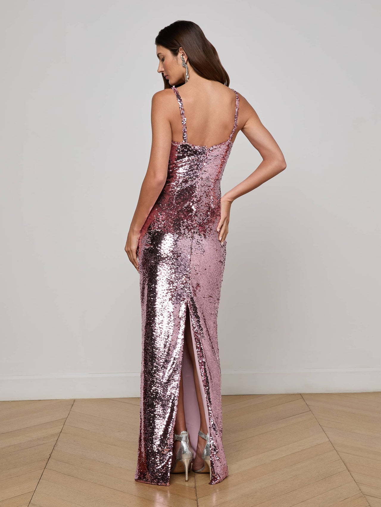 Karma Sequin Maxi Dress in Light Mauve