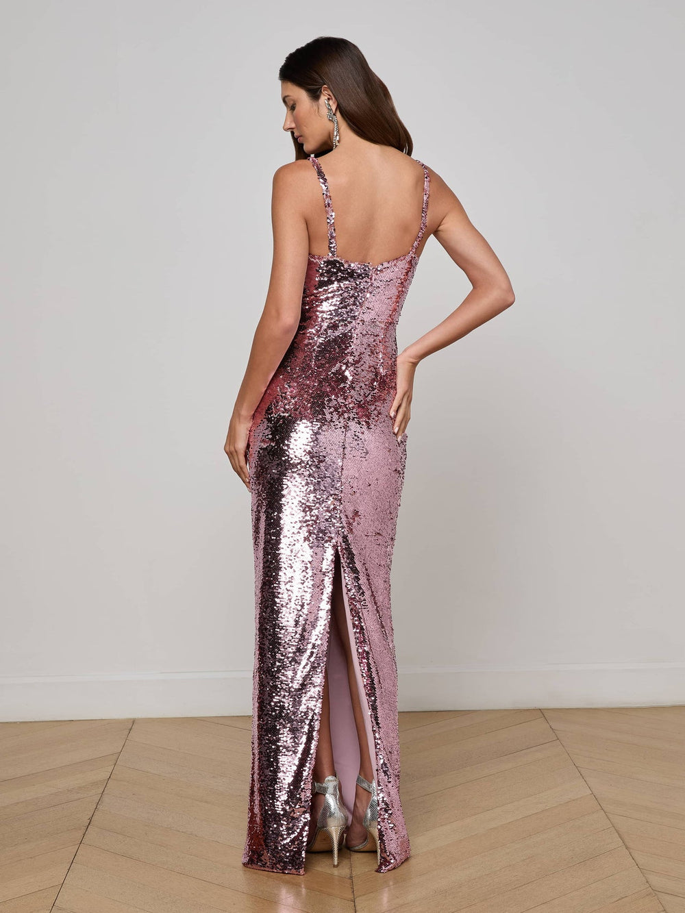 Karma Sequin Maxi Dress in Light Mauve
