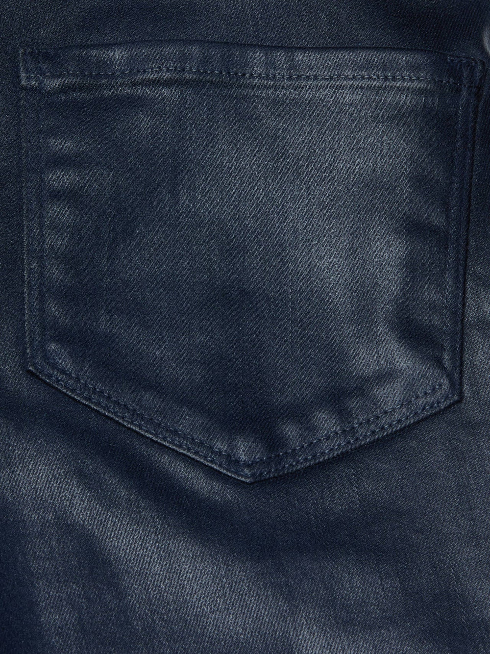 Clayton Coated Wide-Leg Jean in Deep Midnight Coated