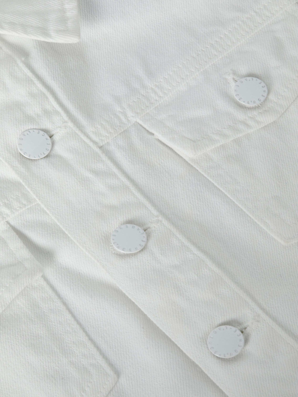 Koda Cropped Jean Jacket in Blanc