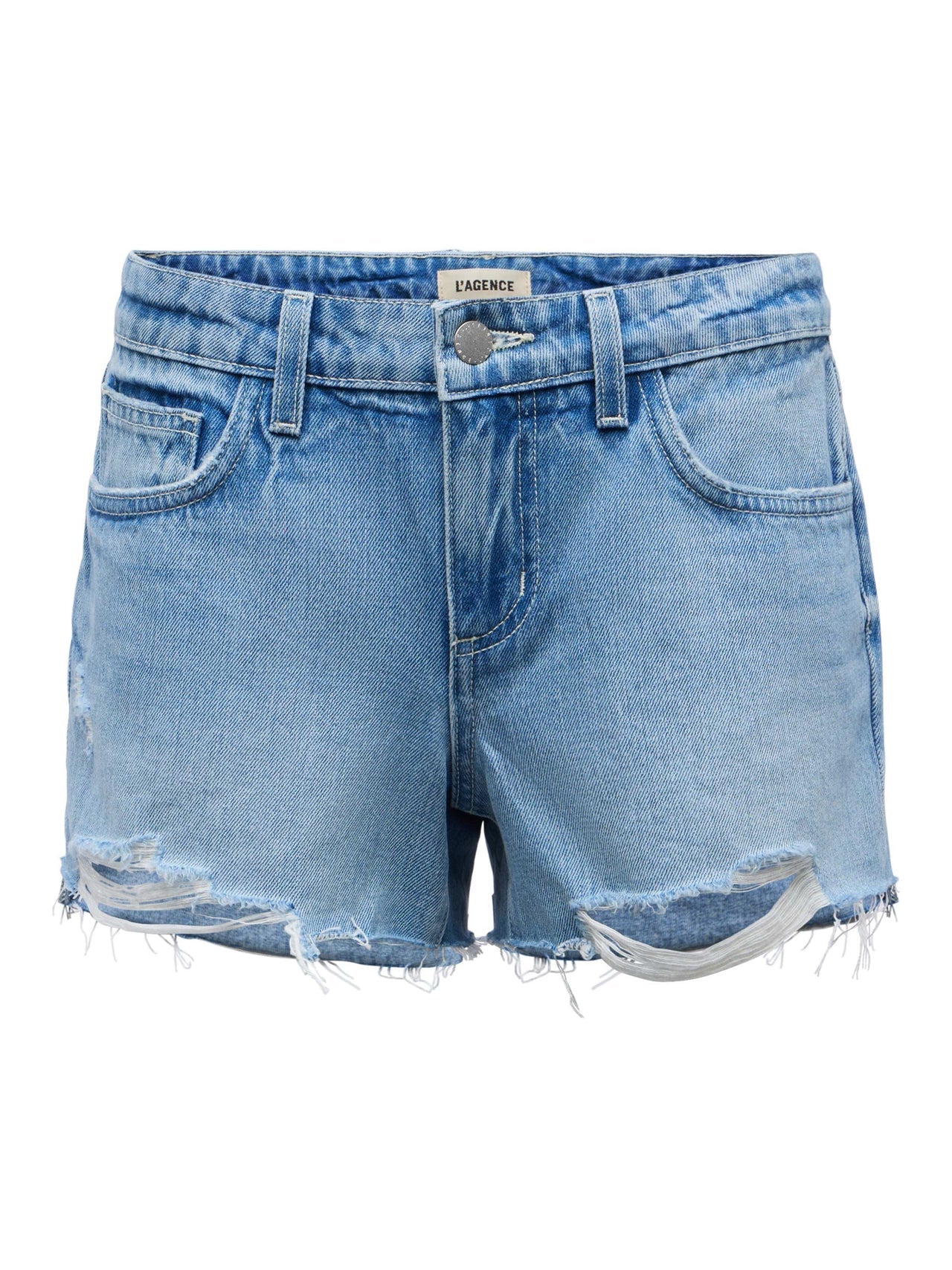 Clark Distressed Jean Short in Fontana Destruct