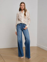 Maia Lace Blouse in Vintage White