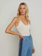 Gelina Mesh Bodysuit in Vintage White