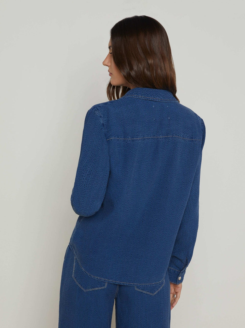 Isla Chambray Shirt in Heron