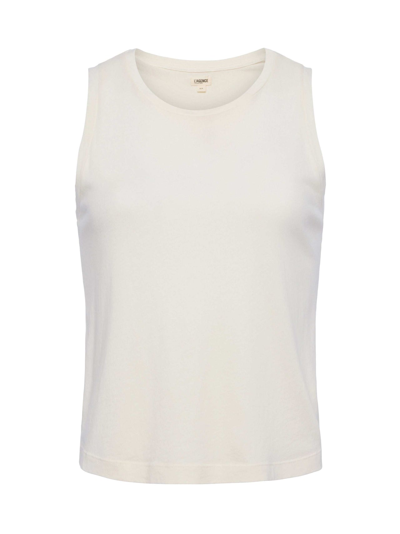 Mikaela Cotton Tank in Light Pearl