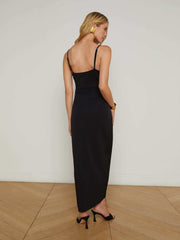 Amilia Wrap Dress in Black